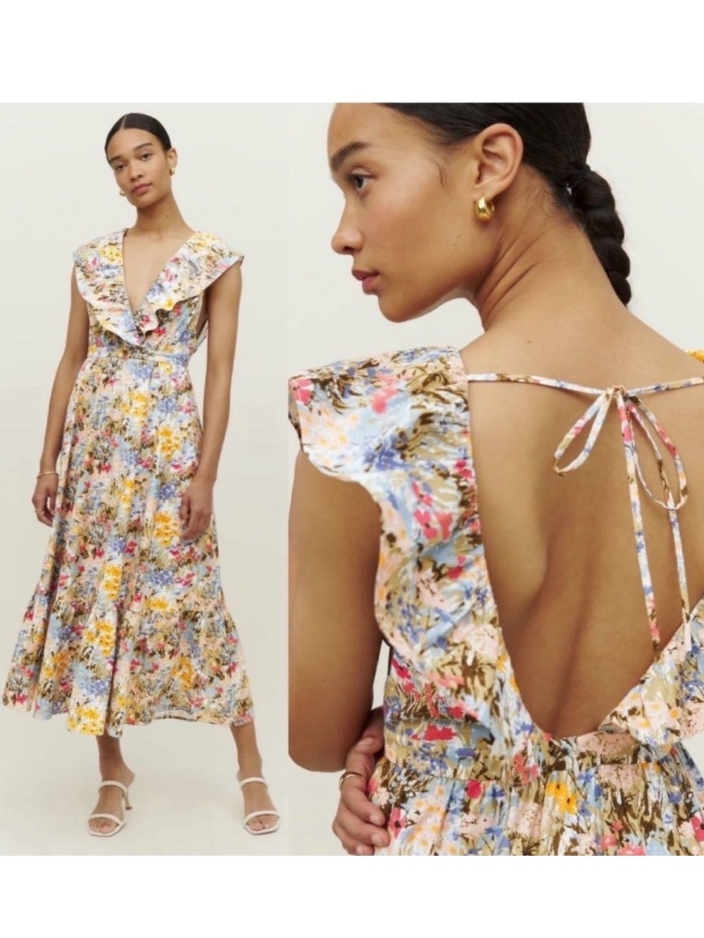 Reformation Floral Midi Dress